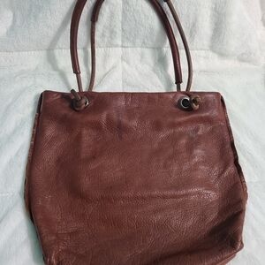 Dean Chic Brown Leather Shoulder Bag